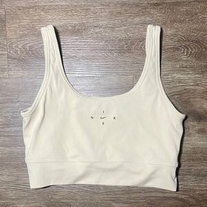 NIKE Dri-fit tan double-lined Sports Bra